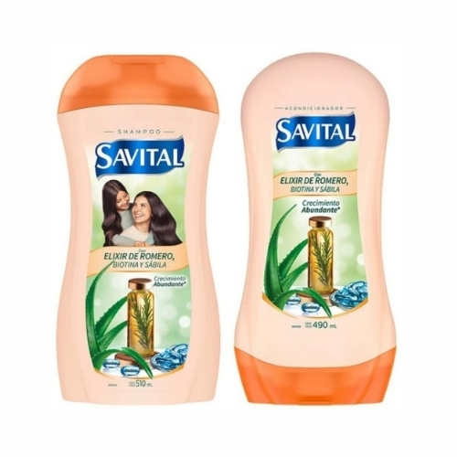 Shampoo y Acondicionador Savital Elixir 510 ml